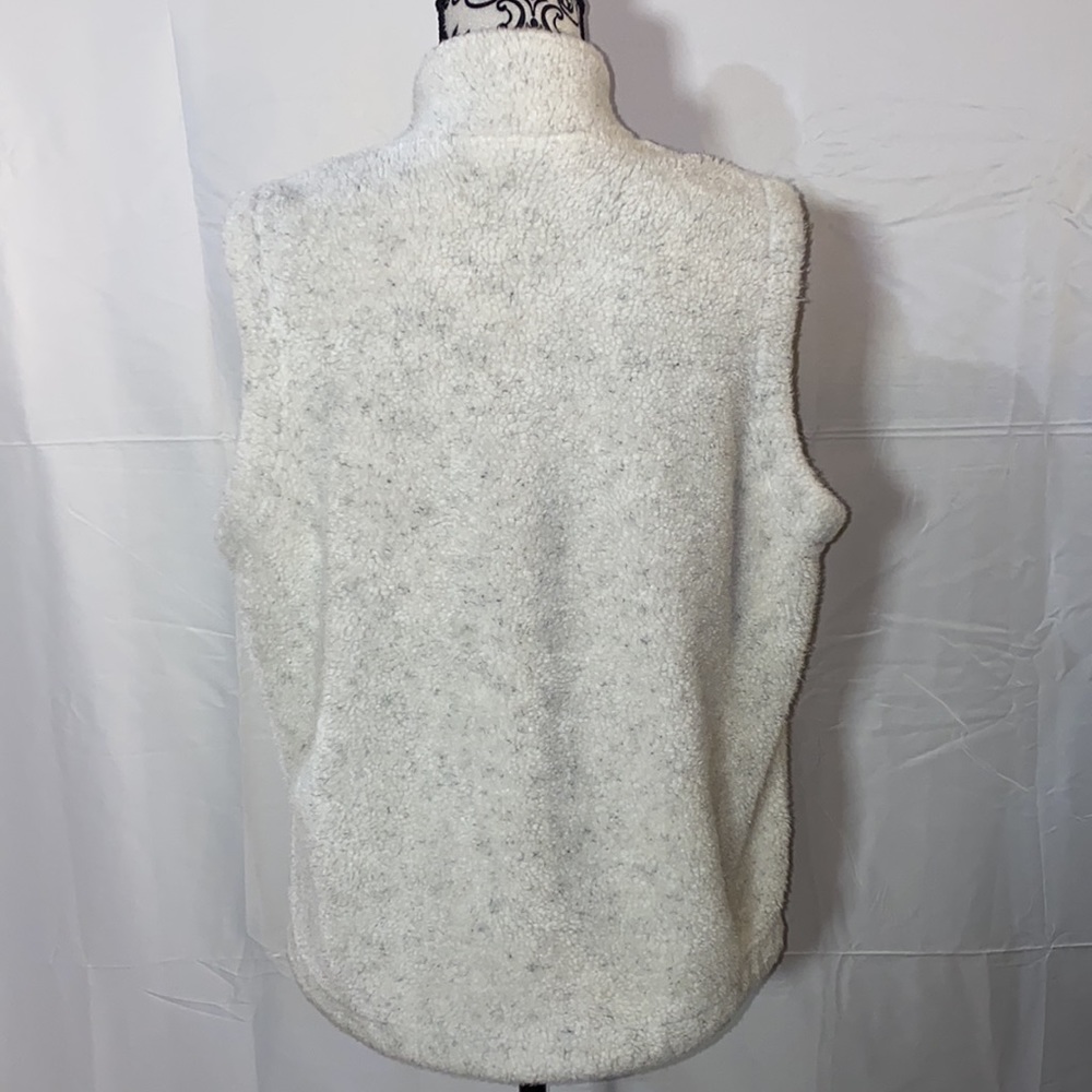 Vintage Orvis Sherpa Fleece Tapestry Trimmed Full Zip Vest Size Large - Picture 8 of 16